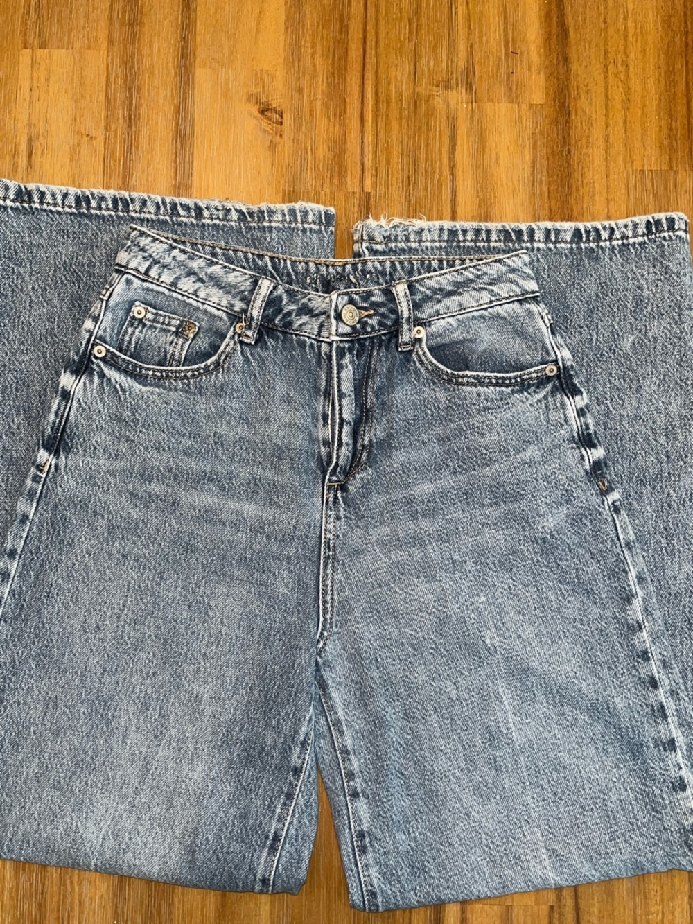 Rewash Light Wash Blue Wide Leg Jeans